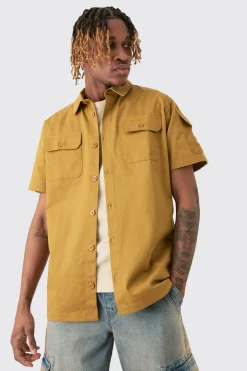 boohooMAN Tall Regular Panel Twill Shirt | UK| Shirts