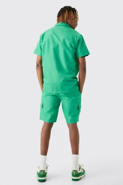 boohooMAN Tall Regular Patch Pocket Nylon Man Overshirt | UK| Shirts