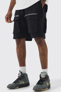 boohooMAN Tall Relaxed Fit Utility Jersey Short | UK| Shorts