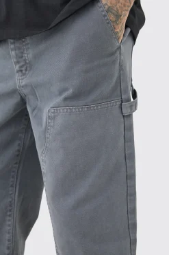 boohooMAN Tall Relaxed Overdye Carpenter Trouser | UK| Trousers