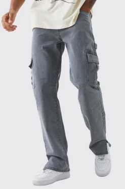 boohooMAN Tall Relaxed Rigid Carpenter Split Hem Jean | UK| Trousers|Jeans