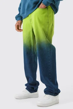 boohooMAN Tall Relaxed Rigid Ombre Jeans | UK| Trousers|Jeans