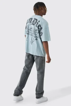 Tall San Diego Renaissance Back Print T-shirt In | UK^boohooMAN Sale