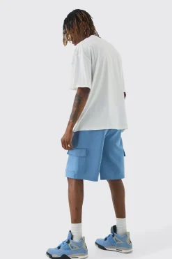 boohooMAN Tall Scuba Relaxed Cargo Shorts | UK| Shorts