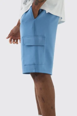boohooMAN Tall Scuba Relaxed Cargo Shorts | UK| Shorts