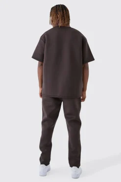 boohooMAN Tall Scuba Tapered Joggers | UK| Joggers