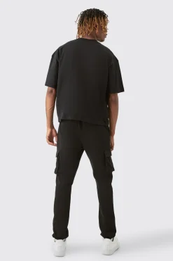 boohooMAN Tall Skinny Fit Cargo Jogger | UK| Trousers|Joggers