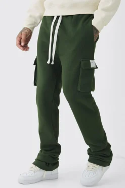 boohooMAN Tall Skinny Fit Extreme Stacked Woven Tab Cargo Jogger | UK| Trousers|Joggers