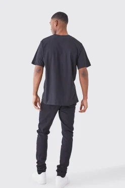 boohooMAN Tall Skinny Stacked Distressed Ripped Jeans | UK| Trousers|Jeans