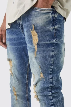 boohooMAN Tall Skinny Stretch Ripped Jean | UK| Trousers|Jeans