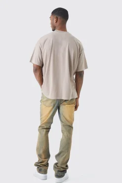 boohooMAN Tall Slim Flare Stretch Multi Rip & Repair Jean | UK| Trousers|Jeans