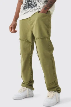 boohooMAN Tall Slim Leg Overdyed Carpenter Trouser In | UK| Trousers