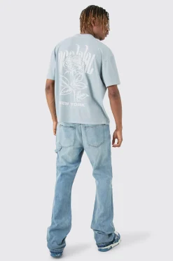 boohooMAN Tall Slim Rigid Flare Carpenter Jeans | UK| Trousers|Jeans