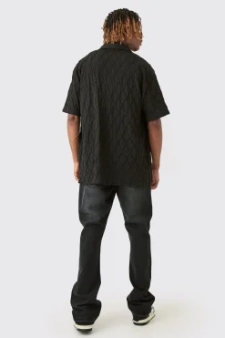 boohooMAN Tall Slim Rigid Flare Cross Applique Jean | UK| Trousers|Jeans