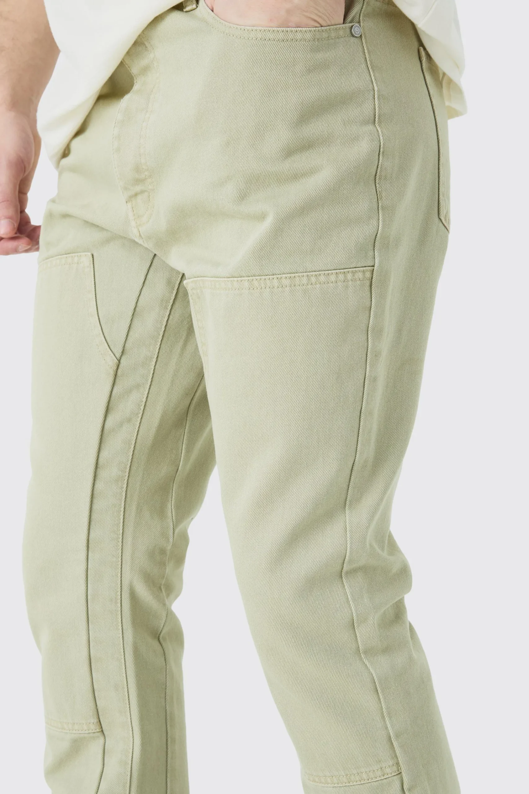 boohooMAN Tall Slim Rigid Flare Gusset Detail Jeans | UK| Jeans