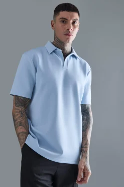 Tall Slim Scuba Polo | UK^boohooMAN New