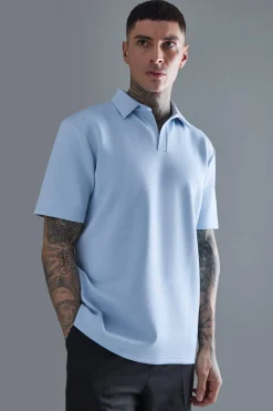 Tall Slim Scuba Polo | UK^boohooMAN New