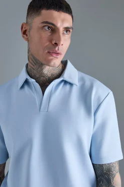 Tall Slim Scuba Polo | UK^boohooMAN New