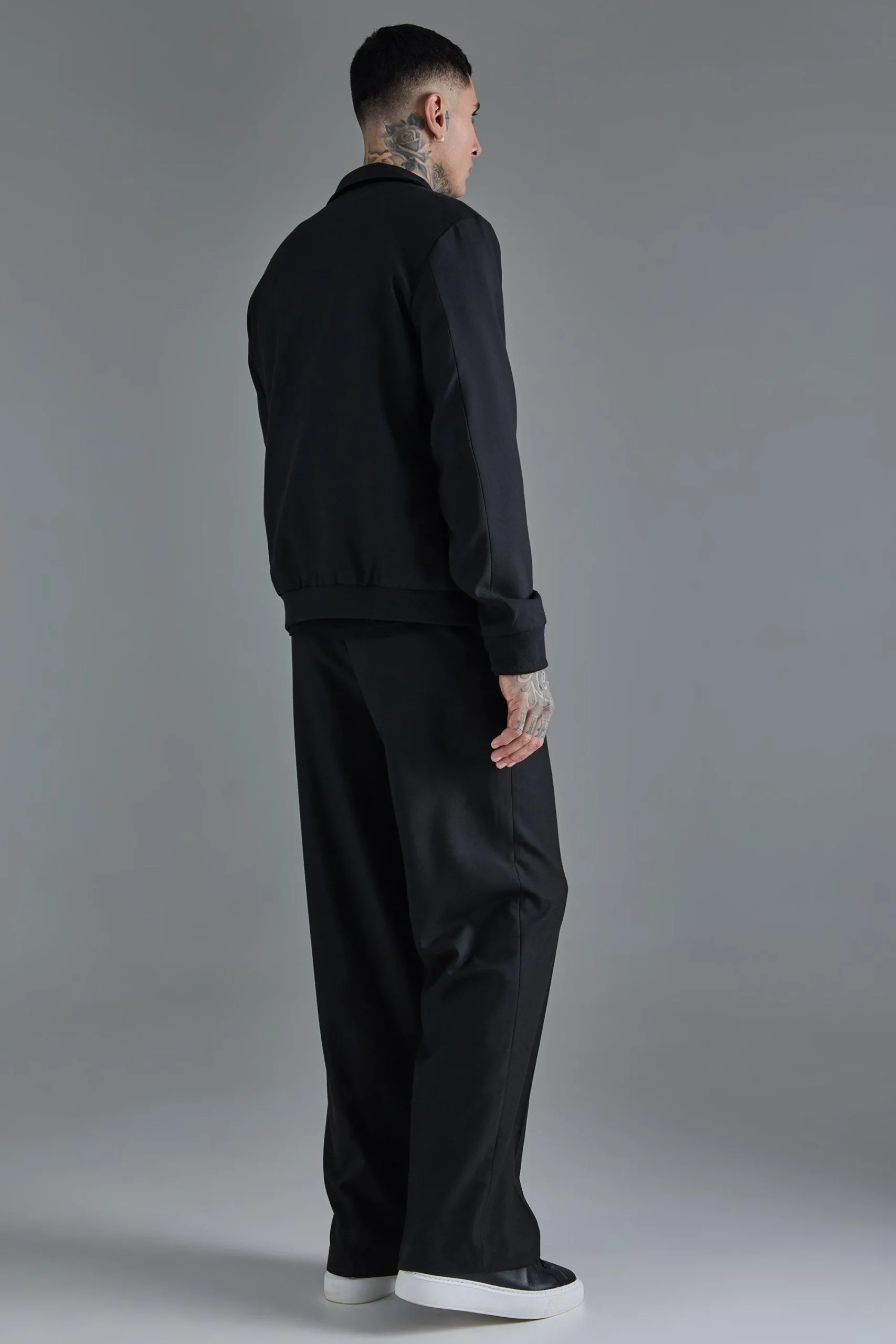 boohooMAN Tall Smart Bomber And Trouser Set In | UK| Sets & Co-Ords