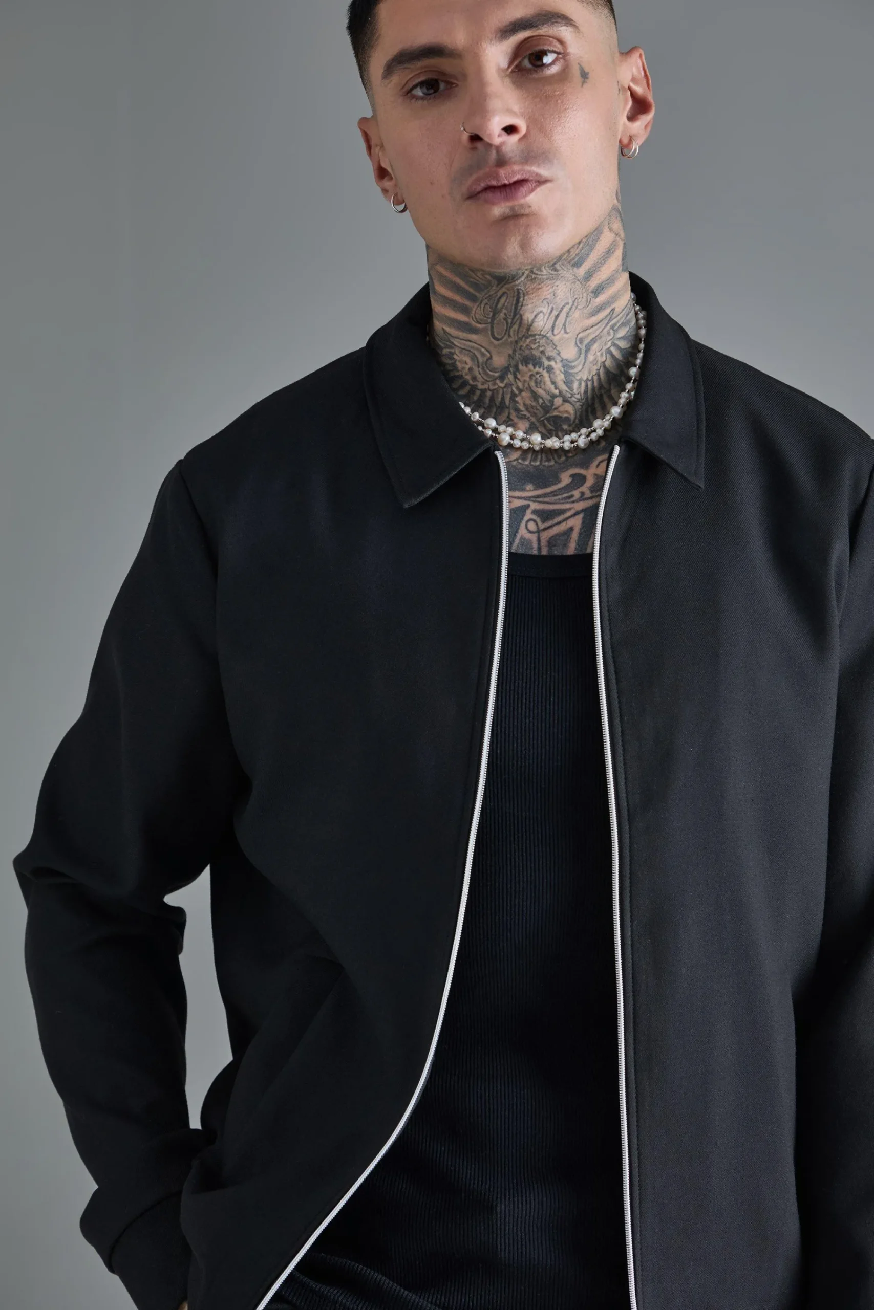 boohooMAN Tall Smart Bomber And Trouser Set In | UK| Sets & Co-Ords