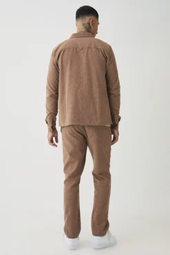 boohooMAN Tall Smart Shirt Set In | UK| Shirts|Sets & Co-Ords