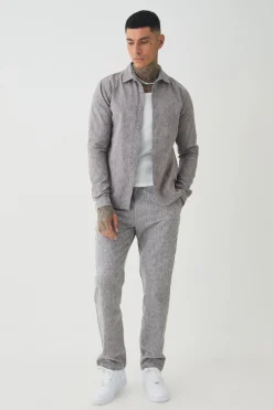 boohooMAN Tall Smart Shirt Set In | UK| Shirts|Sets & Co-Ords