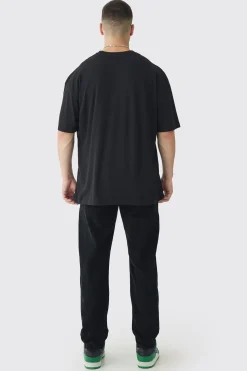 Tall Star Balaclava Graphic Oversized T-Shirt | UK^boohooMAN Hot