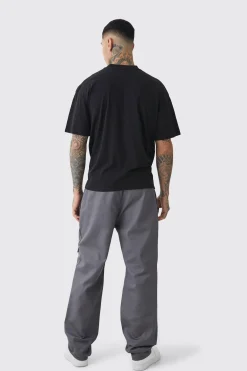 boohooMAN Tall Straight Fit Front Pocket Twill Overdyed Cargo Trouser | UK| Trousers|Cargos