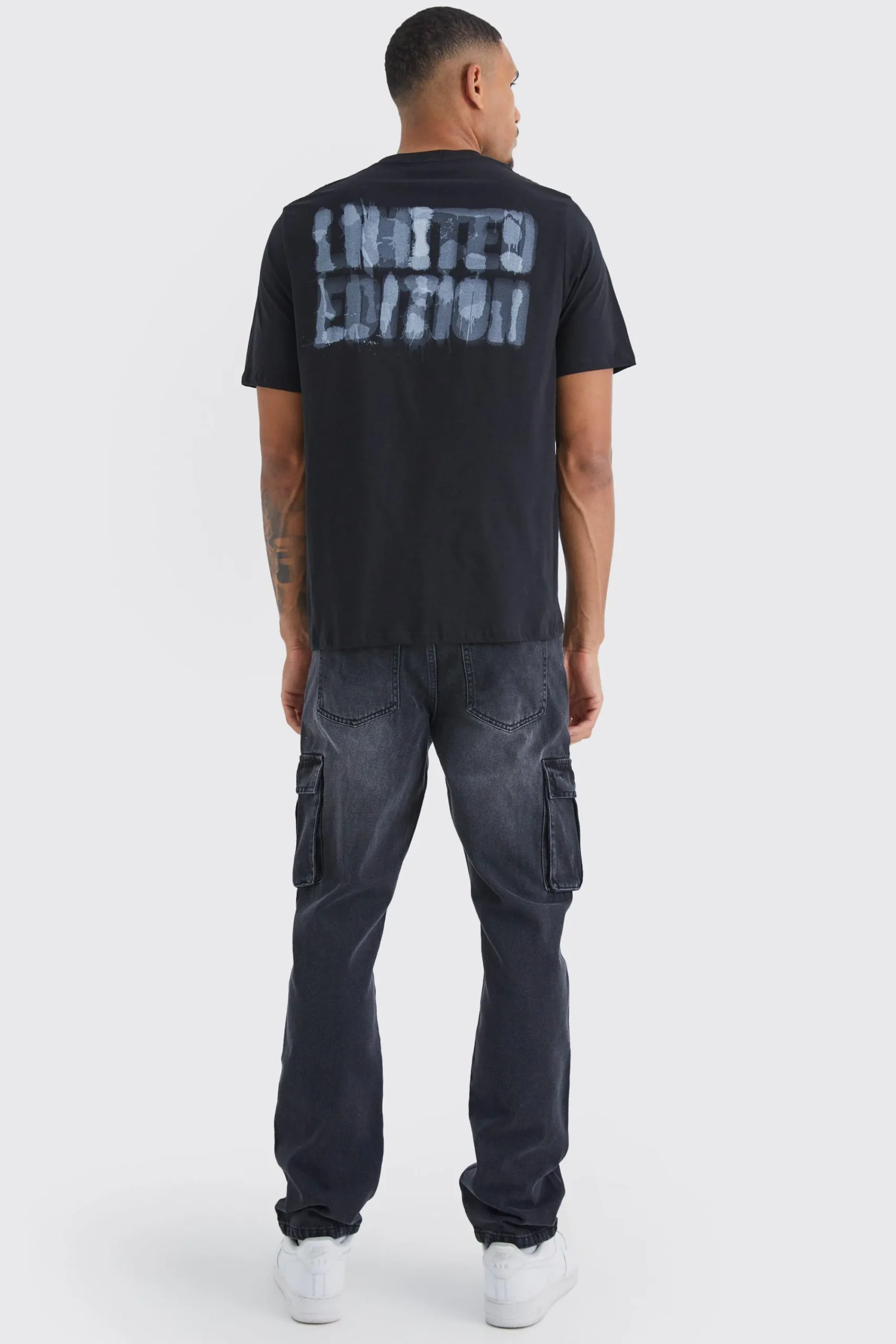 boohooMAN Tall Straight Rigid Cargo Jeans | UK| Trousers|Jeans