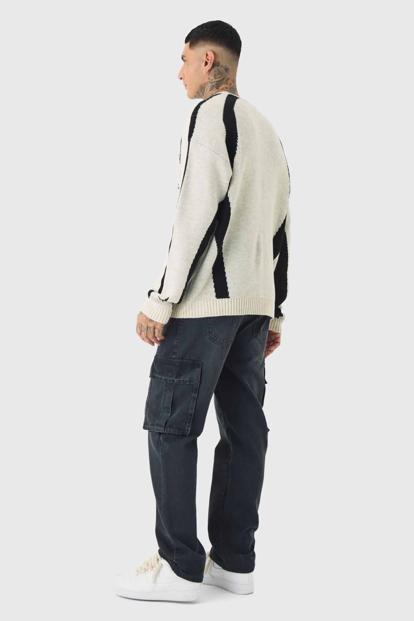 boohooMAN Tall Straight Rigid Cargo Jeans | UK| Trousers|Jeans