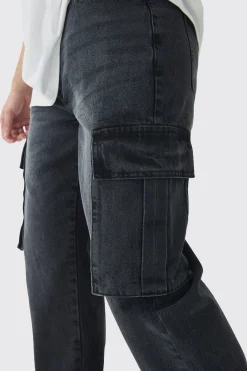 boohooMAN Tall Straight Rigid Cargo Jeans | UK| Jeans