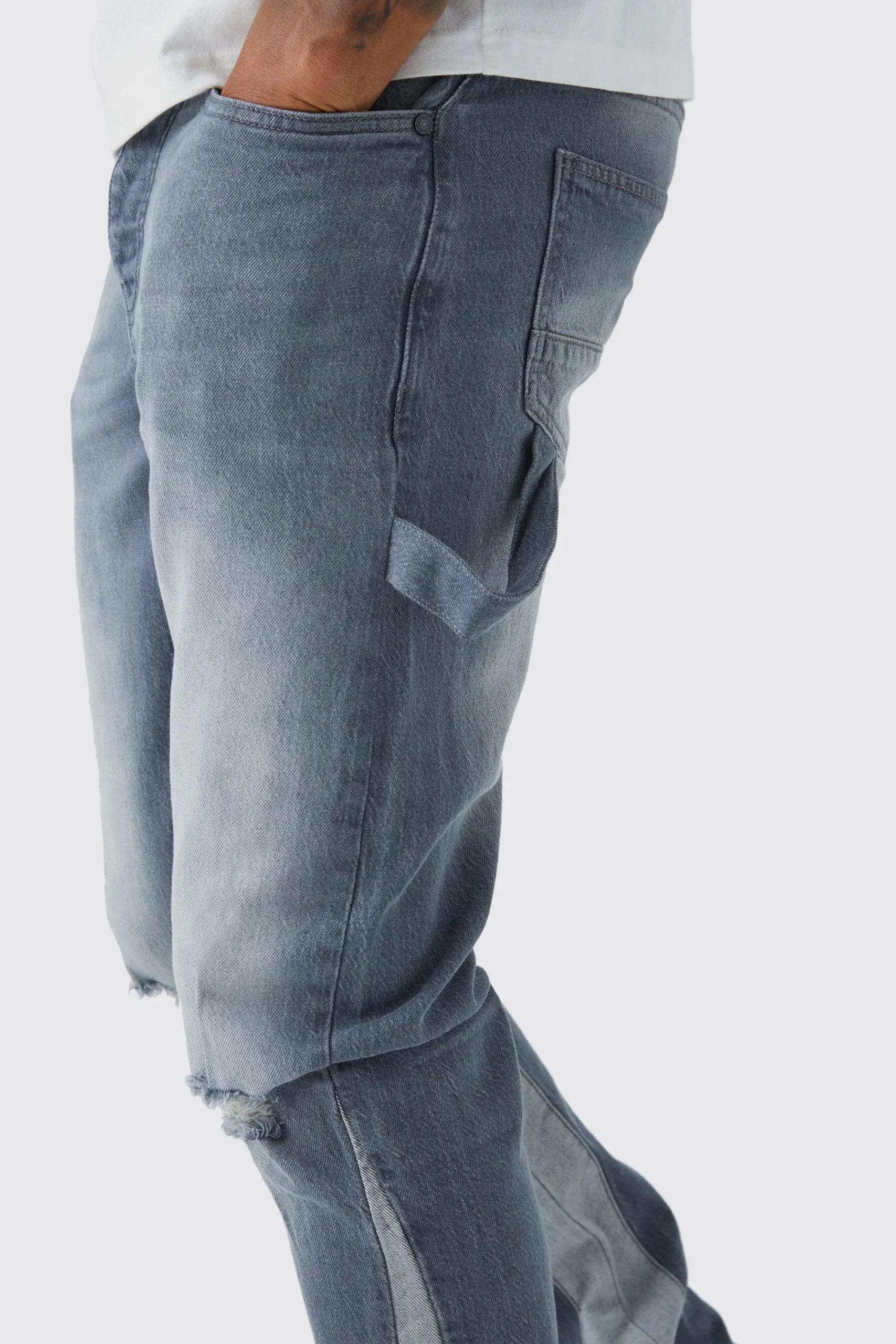 boohooMAN Tall Straight Rigid Carpenter Jeans | UK| Trousers|Jeans