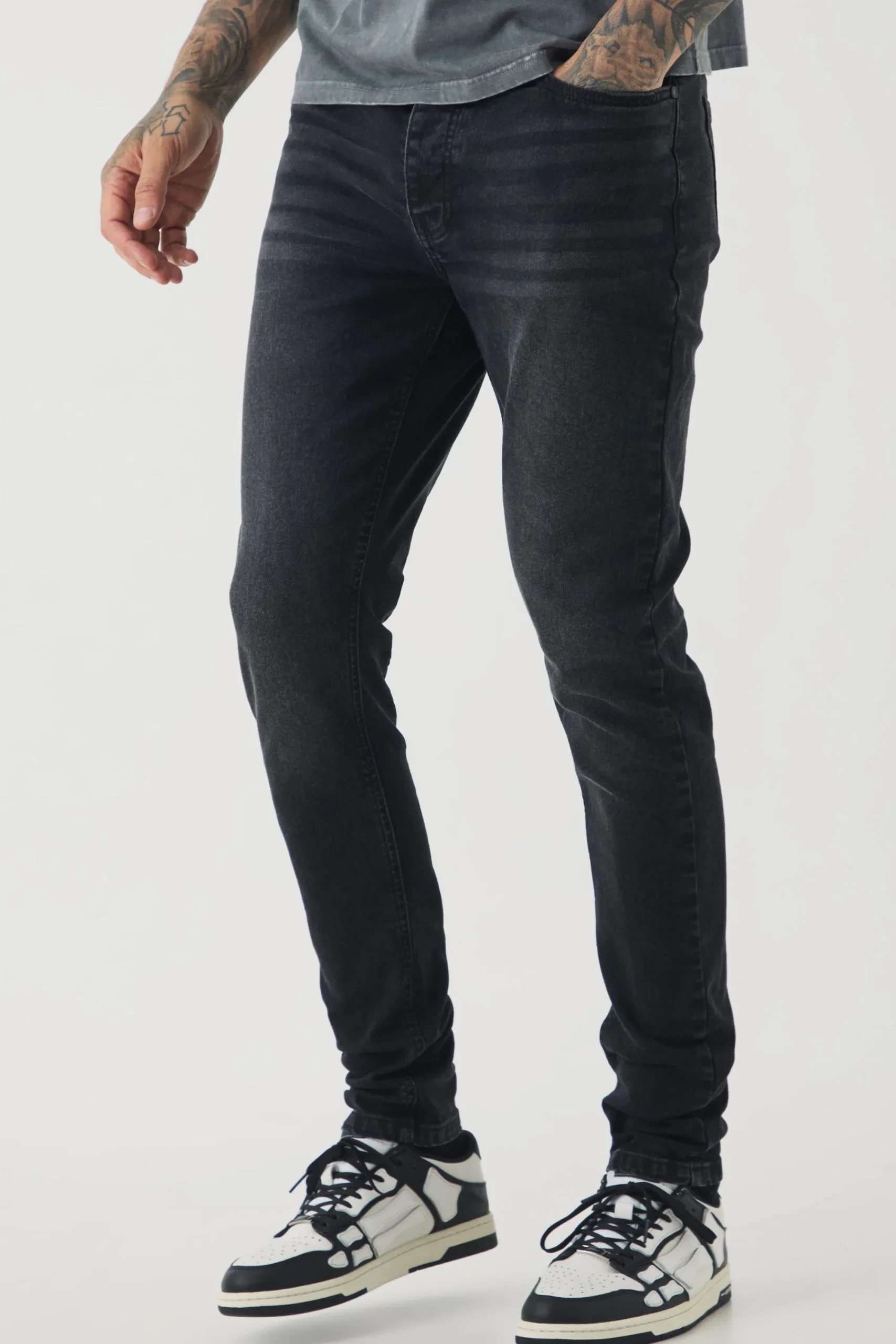 boohooMAN Tall Stretch Skinny Fit Jeans | UK| Trousers|Jeans