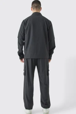 boohooMAN Tall Technical Stretch Harrington Utility Jacket | UK| Coats & Jackets