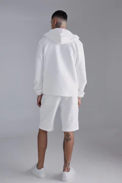 boohooMAN Tall Textured Cotton Jacquard Smart Cargo Shorts | UK| Suits & Tailoring|Shorts