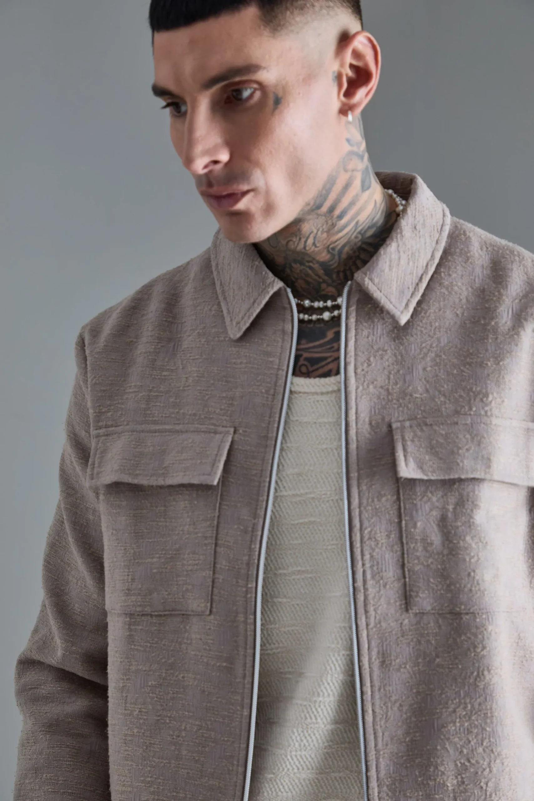 boohooMAN Tall Textured Jacquard Smart Jacket And Trouser Set | UK| Sets & Co-Ords