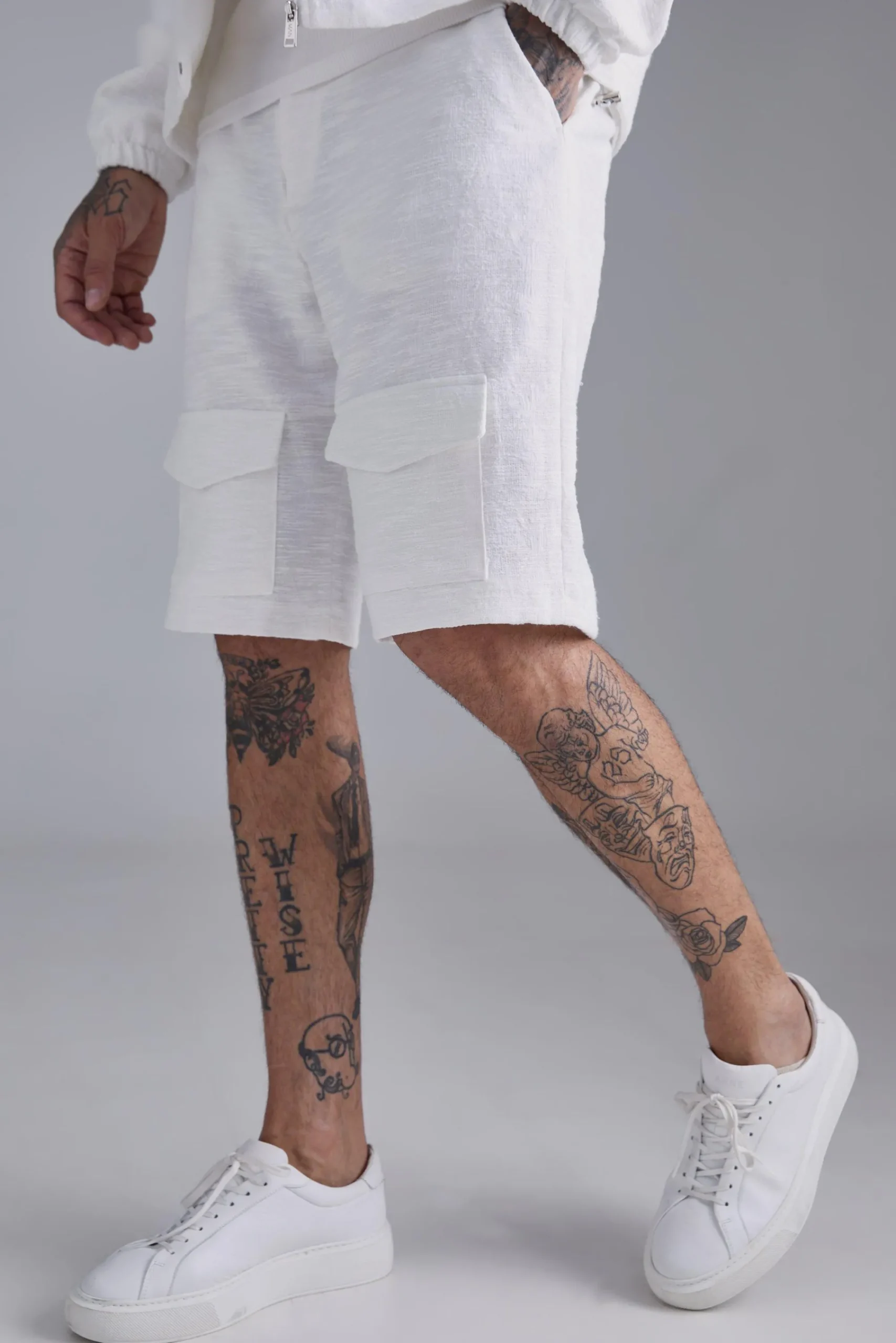 boohooMAN Tall Textured Jacquard Smart Jacket And Short Set | UK| Sets & Co-Ords