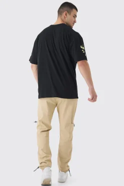 boohooMAN Tall Toggle Detail Slim Fit Cargo Joggers | UK| Trousers|Cargos