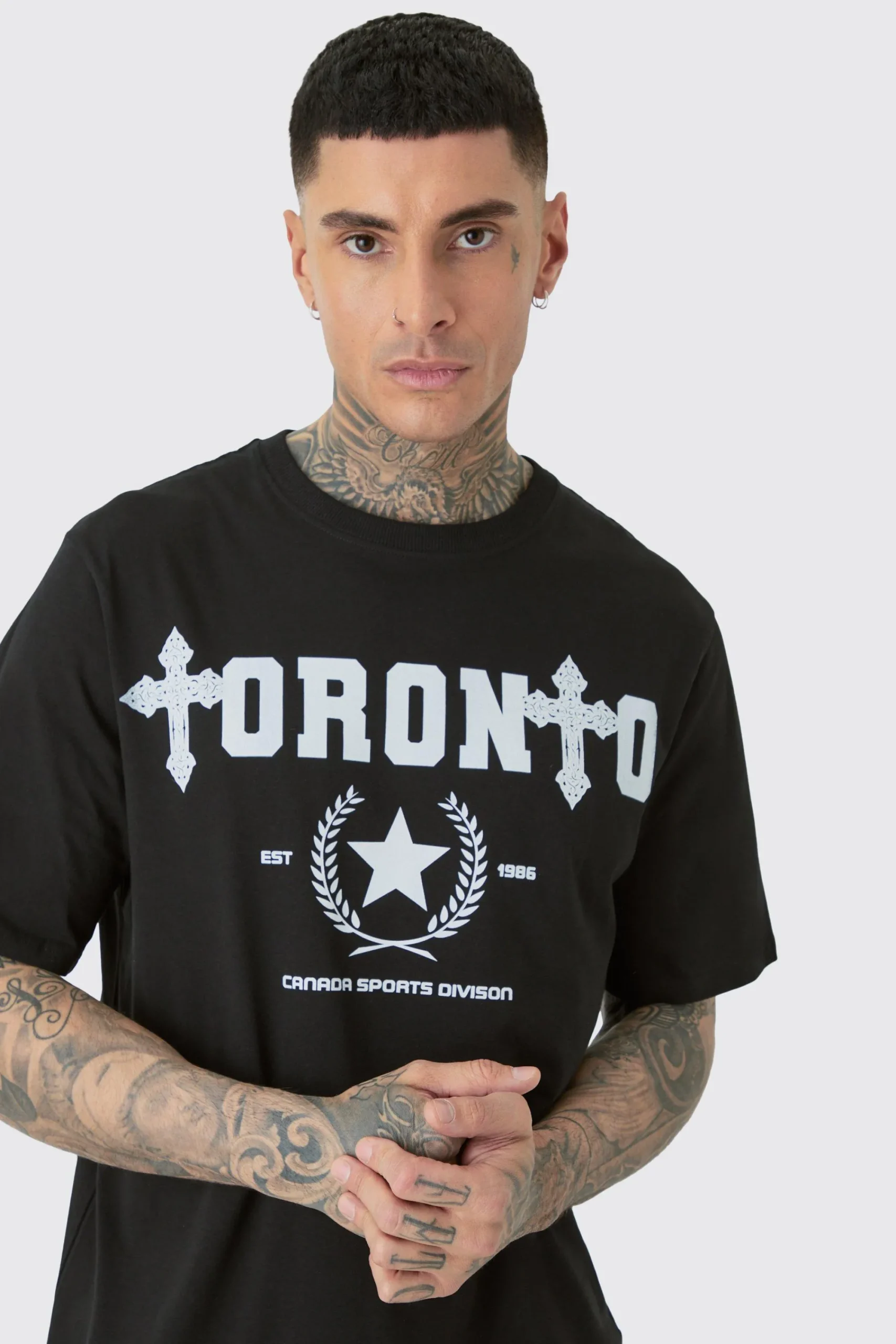 Tall Toronto Print T-shirt | UK^boohooMAN