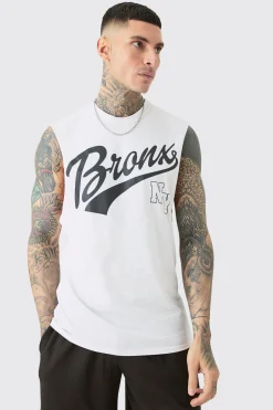 Tall Varsity Bronx Tank In | UK^boohooMAN Clearance