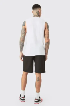 Tall Varsity Bronx Tank In | UK^boohooMAN Clearance