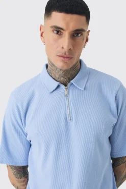 boohooMAN Tall Waffle Polo & Short Set | UK| Sets & Co-Ords|Tracksuits