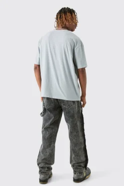 boohooMAN Tall Wash Straight Fit Carpenter Jean In | UK| Trousers|Jeans