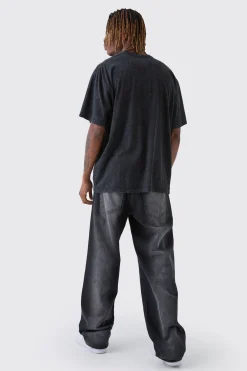 Tall Washed Cross Embroidered T-Shirt | UK^boohooMAN Discount