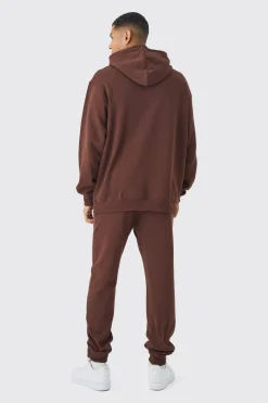 boohooMAN Tall Worldwide Gothic Cross Hoodie & Relaxed Fit Jogger Tracksuit | UK| Tracksuits