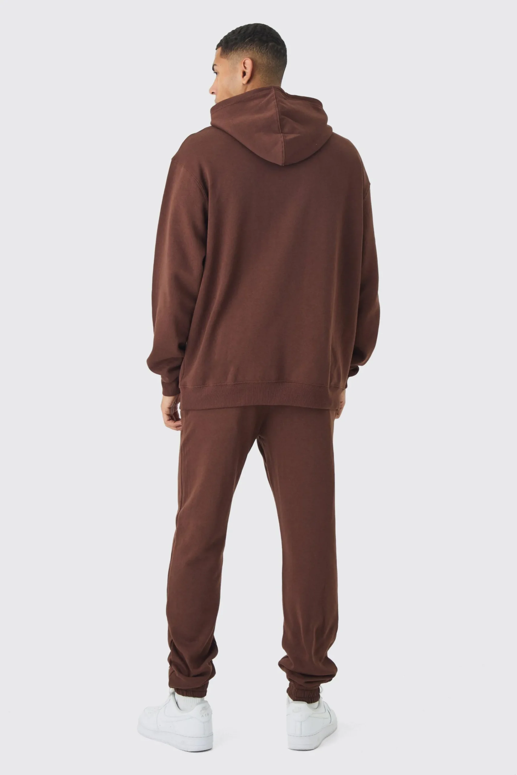 boohooMAN Tall Worldwide Gothic Cross Hoodie & Relaxed Fit Jogger Tracksuit | UK| Tracksuits