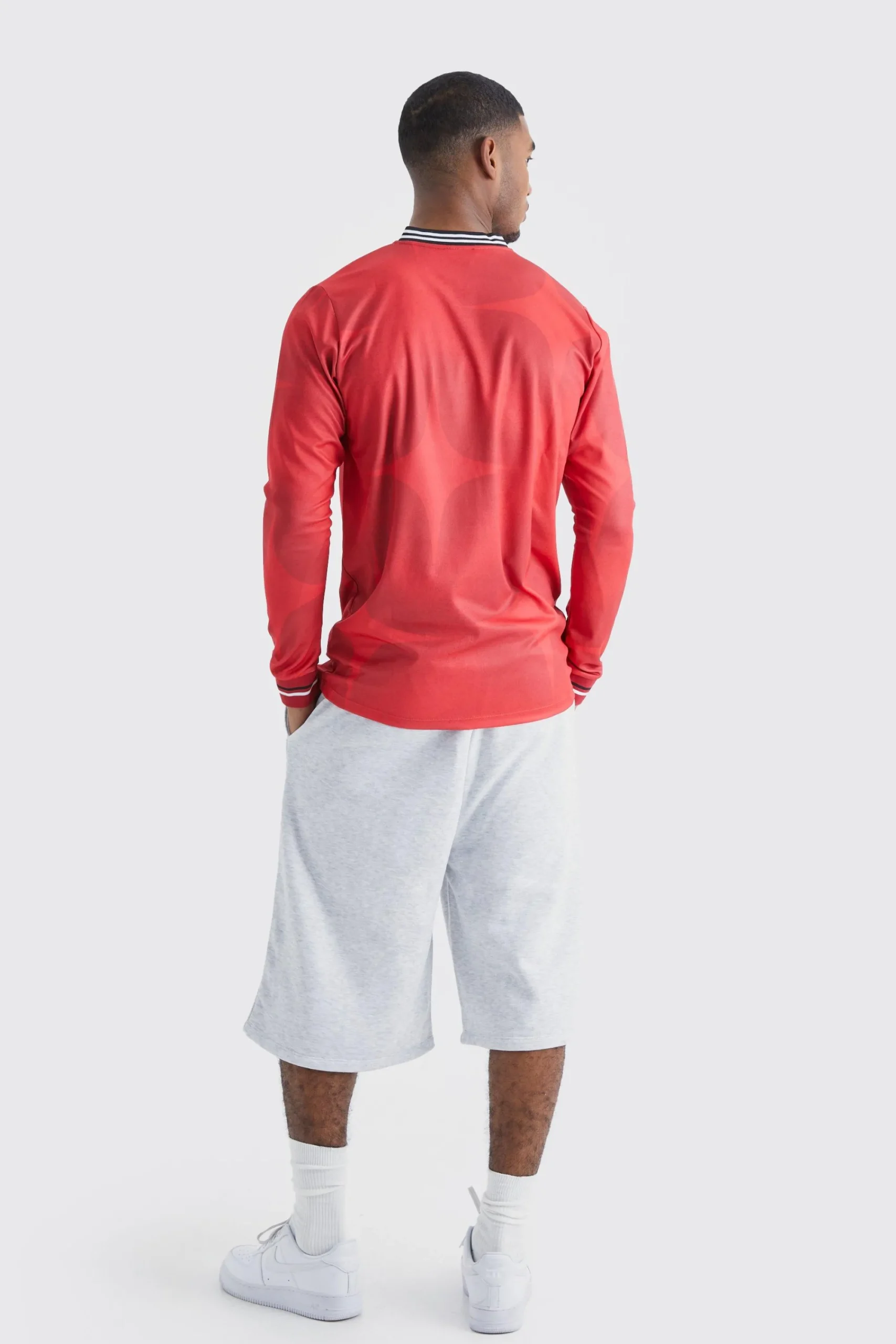 Tall Worldwide Long Sleeve Football Shirt | UK^boohooMAN Hot