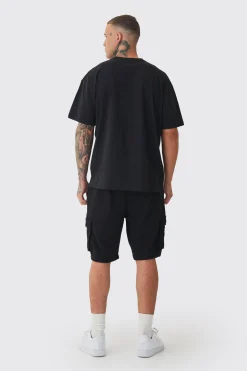 boohooMAN Tall Woven Tab Relaxed Fit Cargo Shorts | UK| Shorts