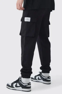 boohooMAN Tall Woven Tab Slim Fit Cargo Joggers | UK| Trousers|Joggers