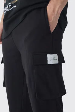 boohooMAN Tall Woven Tab Slim Fit Cargo Joggers | UK| Trousers|Joggers